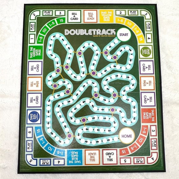 Vintage 1981 Doubletrack Board Game Milton Bradley 100% Complete - Picture 2 of 12